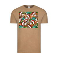 Vintage Coffee santa skeleton christmas tumbler Vintage Tee - Artiststas