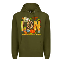 Army Green fall lpn licensed practical nurse Premium Hoodie - Zillion Design Studio