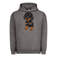 Pigment Tornado dachshund puppy Urban Hoodie - RanaPortraitStore