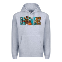 Heather Grey love thanksgivings turkey Premium Hoodie - RanaPortraitStore