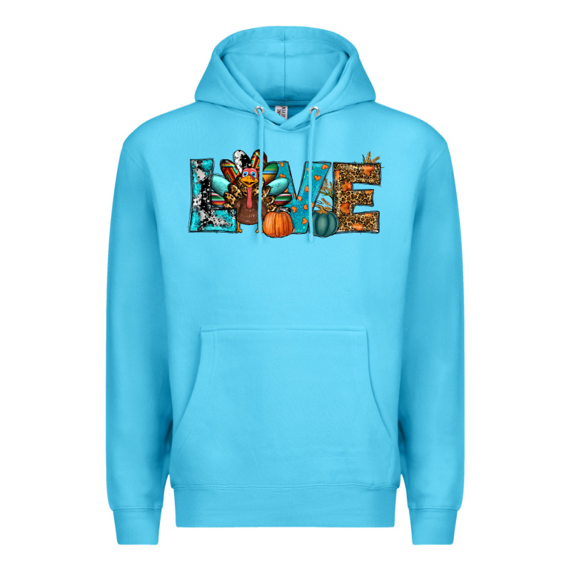 Love Thanksgivings Turkey Premium Hoodie by RanaPortraitStore | Teevron
