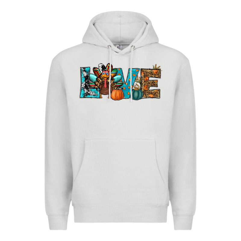 Love Thanksgivings Turkey Premium Hoodie by RanaPortraitStore | Teevron