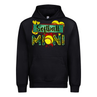 Black softball mini with leopard Urban Hoodie - Zillion Design Studio