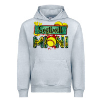 Heather Grey softball mini with leopard Urban Hoodie - Zillion Design Studio