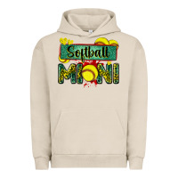 Pigment French Oak softball mini with leopard Urban Hoodie - Zillion Design Studio