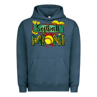 Pigment Midnight Navy softball mini with leopard Urban Hoodie - Zillion Design Studio