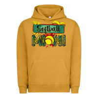 Pigment Peanut Butter softball mini with leopard Urban Hoodie - Zillion Design Studio