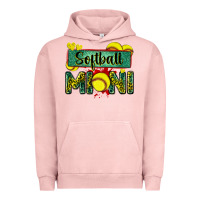 Pigment Salmon softball mini with leopard Urban Hoodie - Zillion Design Studio