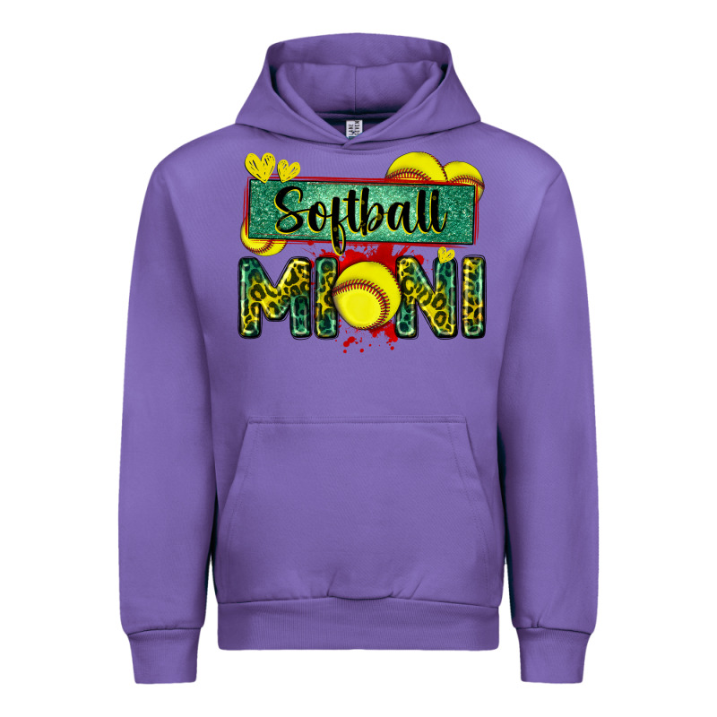 Softball Mini With Leopard Urban Hoodie by Zillion Design Studio | Teevron