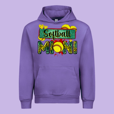 Softball Mini With Leopard Urban Hoodie Designed By Zillion Design Studio