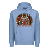 Colony Blue gobble till you wobble thanksgiving rainbow Premium Hoodie - RanaPortraitStore