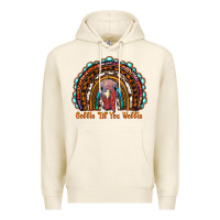 Tofu gobble till you wobble thanksgiving rainbow Premium Hoodie - RanaPortraitStore