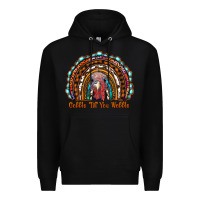 Black gobble till you wobble thanksgiving rainbow Premium Hoodie - RanaPortraitStore