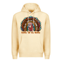Pina Colada gobble till you wobble thanksgiving rainbow Premium Hoodie - RanaPortraitStore