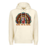 Sandshell gobble till you wobble thanksgiving rainbow Premium Hoodie - RanaPortraitStore