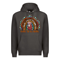 Smoke gobble till you wobble thanksgiving rainbow Premium Hoodie - RanaPortraitStore