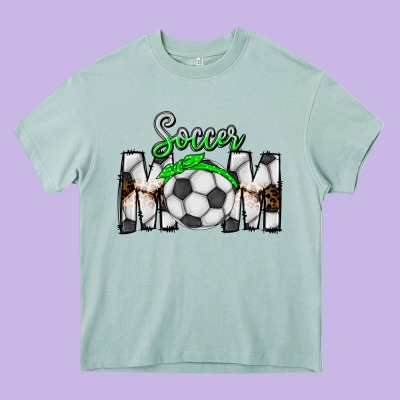 Soccer Mom Heavy Core Tee Designed By Cowhidedigitalart