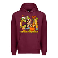 Burgundy fall cna certified nursing assistant Premium Hoodie - Zillion Design Studio
