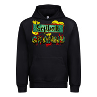 Black softball granny with leopard Urban Hoodie - Zillion Design Studio