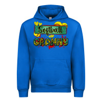 Cobalt softball granny with leopard Urban Hoodie - Zillion Design Studio