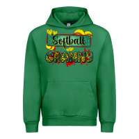 Emerald softball granny with leopard Urban Hoodie - Zillion Design Studio