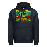 Navy softball granny with leopard Urban Hoodie - Zillion Design Studio