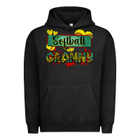 Pigment Black softball granny with leopard Urban Hoodie - Zillion Design Studio