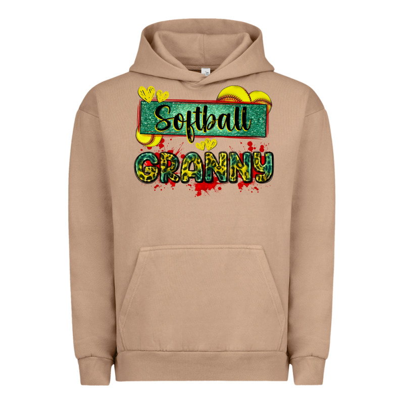 Softball Granny With Leopard Urban Hoodie by Zillion Design Studio | Teevron