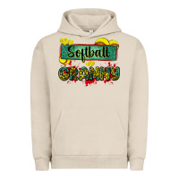 Pigment French Oak softball granny with leopard Urban Hoodie - Zillion Design Studio
