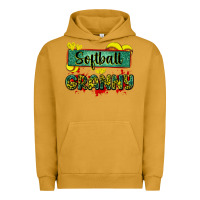 Pigment Peanut Butter softball granny with leopard Urban Hoodie - Zillion Design Studio