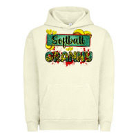 Pigment Pistachio softball granny with leopard Urban Hoodie - Zillion Design Studio