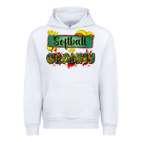 White softball granny with leopard Urban Hoodie - Zillion Design Studio