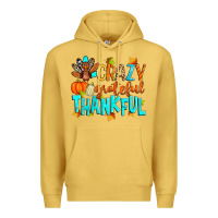 Antique Gold crazy grateful thankful Premium Hoodie - Zillion Design Studio