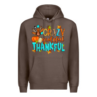 Coffee crazy grateful thankful Premium Hoodie - Zillion Design Studio