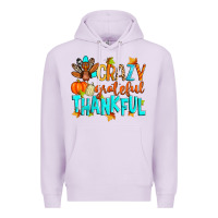 Lilac crazy grateful thankful Premium Hoodie - Zillion Design Studio