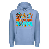 Colony Blue crazy grateful thankful Premium Hoodie - Zillion Design Studio