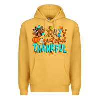 Mustard crazy grateful thankful Premium Hoodie - Zillion Design Studio
