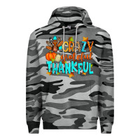 Slate Camo crazy grateful thankful Premium Hoodie - Zillion Design Studio