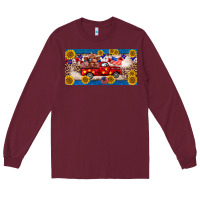 Burgundy 4th of july truck cow license plate Long Sleeve Tee - BarkalooDesign
