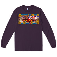 Plum 4th of july truck cow license plate Long Sleeve Tee - BarkalooDesign