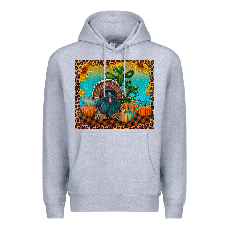 Turkey And Pumpkins Premium Hoodie by RanaPortraitStore | Teevron