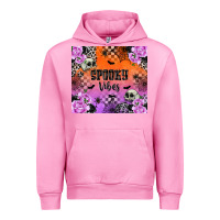 Fuchsia Pink spooky vibes Urban Hoodie - texasbilliewilder