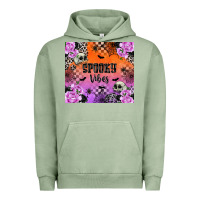 Pigment Oil Green spooky vibes Urban Hoodie - texasbilliewilder