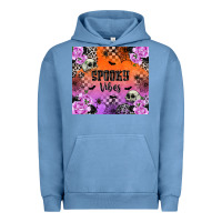 Pigment Pebble Blue spooky vibes Urban Hoodie - texasbilliewilder