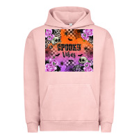 Pigment Salmon spooky vibes Urban Hoodie - texasbilliewilder