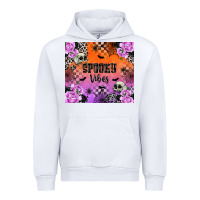 White spooky vibes Urban Hoodie - texasbilliewilder