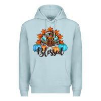 Blue Mist thanksgiving turkey pumpkin blessed Premium Hoodie - RanaPortraitStore