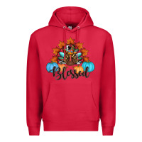Cardinal thanksgiving turkey pumpkin blessed Premium Hoodie - RanaPortraitStore