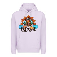 Lilac thanksgiving turkey pumpkin blessed Premium Hoodie - RanaPortraitStore