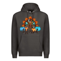 Smoke thanksgiving turkey pumpkin blessed Premium Hoodie - RanaPortraitStore